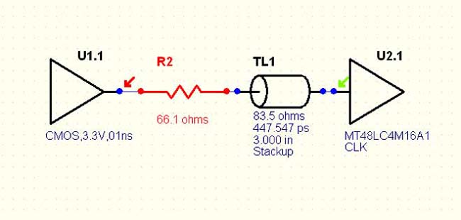 simulacion circuitos impresos lineas de transmision ejemplo